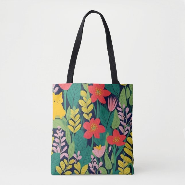 Bolsa Tote Padrão de selva (Frente)