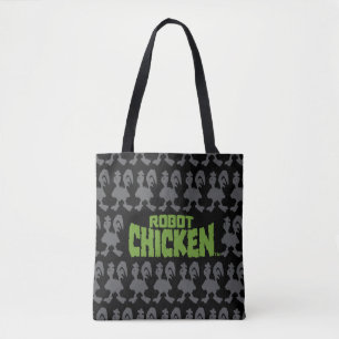Bolsa Tote Padrão de Silhouette Robot Chicken