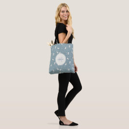Bolsa Tote Padrão de Skate de gelo e floco de neve
