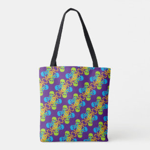 Bolsa Tote Padrão de Skulls & Crossbones