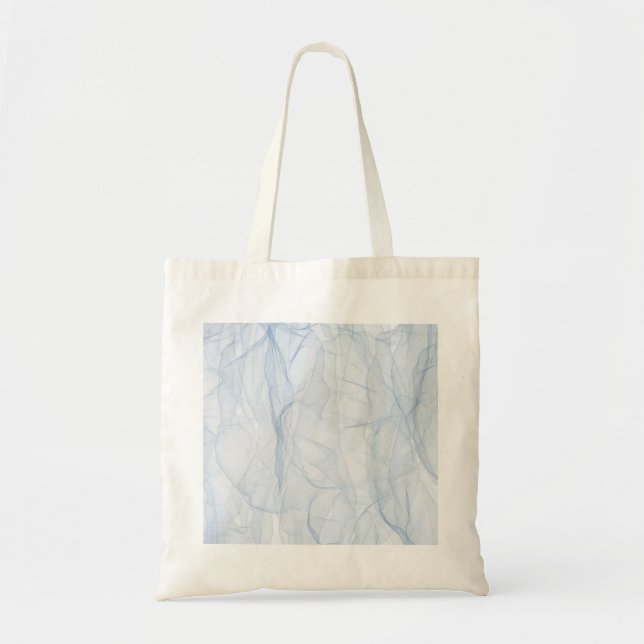 Bolsa Tote Padrão de Sombra Azul (Frente)