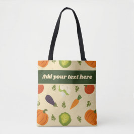 Bolsa Tote Padrão de Sunshine e Veggies do Saco de Veggie Per