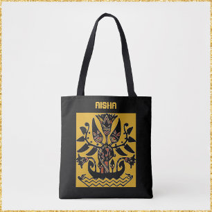 Bolsa Tote Padrão de tatuagem étnica tribal