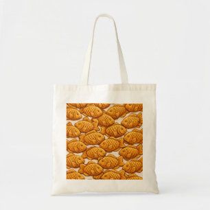 Bolsa Tote Padrão de Torta de Peixe Taiyaki