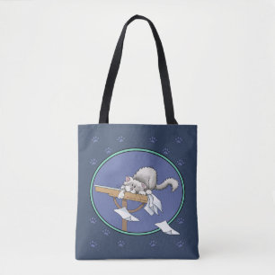 Bolsa Tote Padrão de travessura de gato