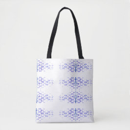 Bolsa Tote Padrão de Triângulo Colorido Único & Citações