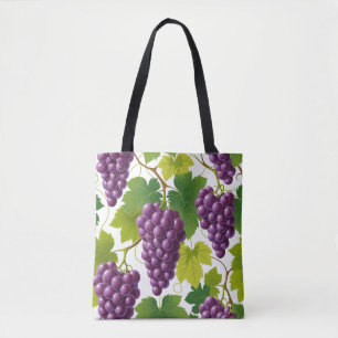 Bolsa Tote Padrão de Uva