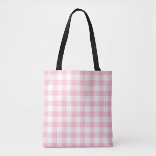 Bolsa Tote Padrão de Verificação Gingham de Grande Tamanho Ro
