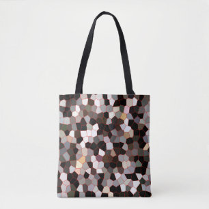 Bolsa Tote Padrão De Vidro Obtido