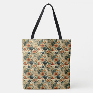 Bolsa Tote Padrão de Vintage de Ação de Graças Floral (6)