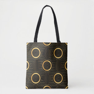 Bolsa Tote Padrão de Wallpaper Vintage Art Deco