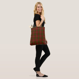 Bolsa Tote Padrão de Xadrez de Clã Tartan Escocês Hay