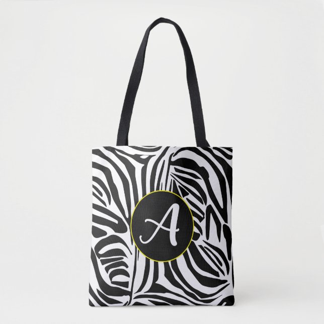 Bolsa Tote Padrão de Zebra (Frente)