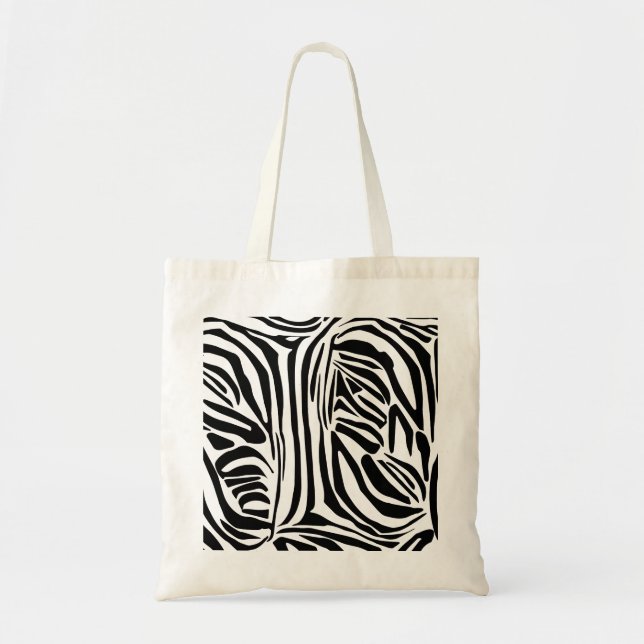 Bolsa Tote Padrão de zebra (Frente)