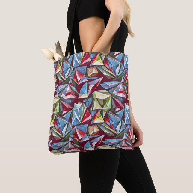 Bolsa Tote Padrão digital geométrico de abstrato moderno 44 (Close Up)