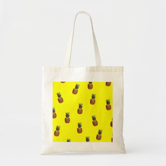 Bolsa Tote padrão do abacaxi (Frente)
