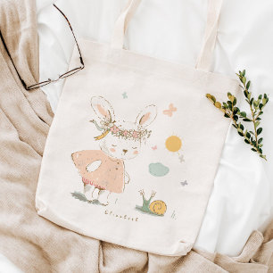 Bolsa Tote Padrão do Coelho do Bebê felz pascoa