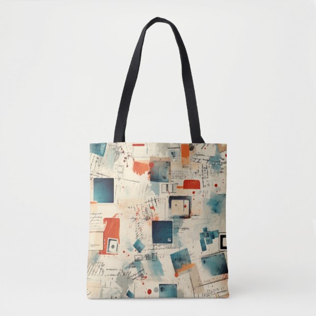 Bolsa Tote Padrão do livro de páginas (3) (Frente)