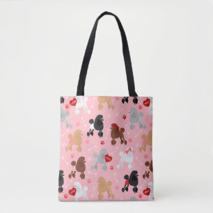 Bolsa Tote Padrão do Namorados Poodle