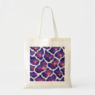 Bolsa Tote Padrão do Oceano do Pôr do Sol Celestial