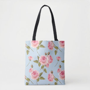 Bolsa Tote Padrão do Rosa e Bolinhas