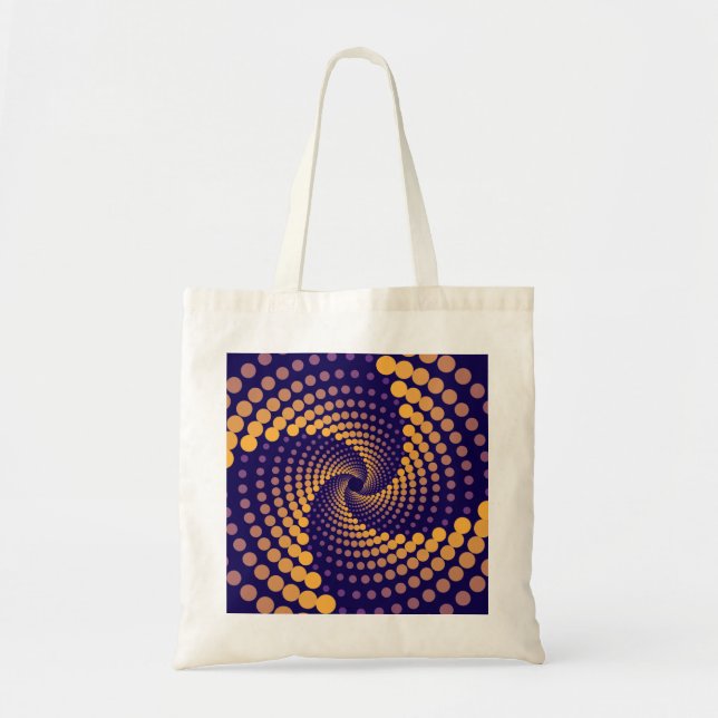 Bolsa Tote Padrão do Vortex Espiral (Frente)