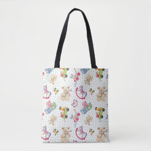 Bolsa Tote Padrão dos brinquedos das crianças