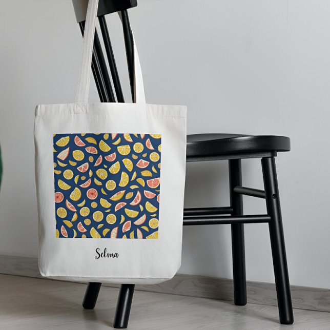 Bolsa Tote Padrão dos limões suculentos Tote Bag (Criador carregado)