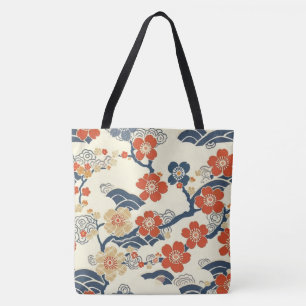 Bolsa Tote Padrão Elegante De Flor De Cereja Sem Costura (14)