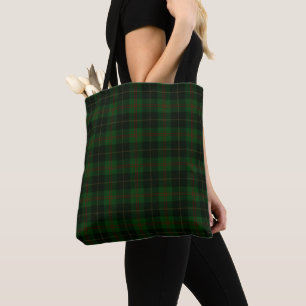 Bolsa Tote Padrão Escocês da Xadrez Verde Tartan