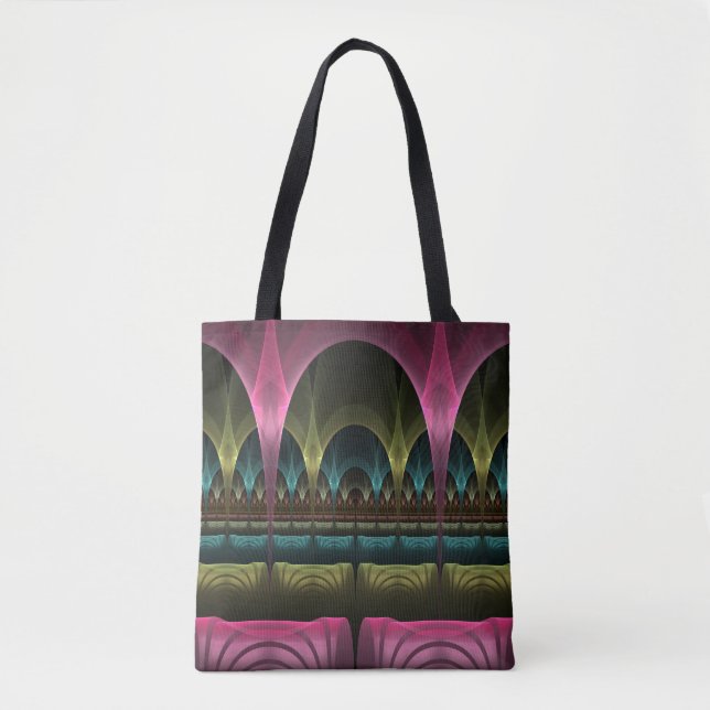 Bolsa Tote Padrão especial de fantasia Abstrato - Fractal col (Frente)