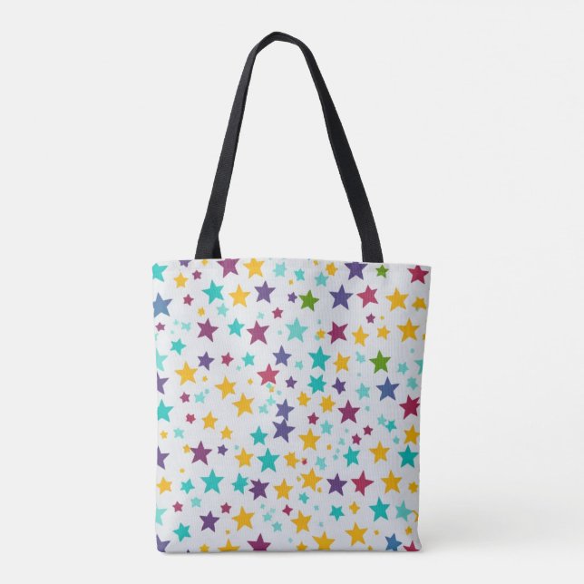 Bolsa Tote Padrão estelar (Verso)