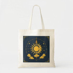 Bolsa Tote Padrão Estelar de Astrologia Boêmia Celestial
