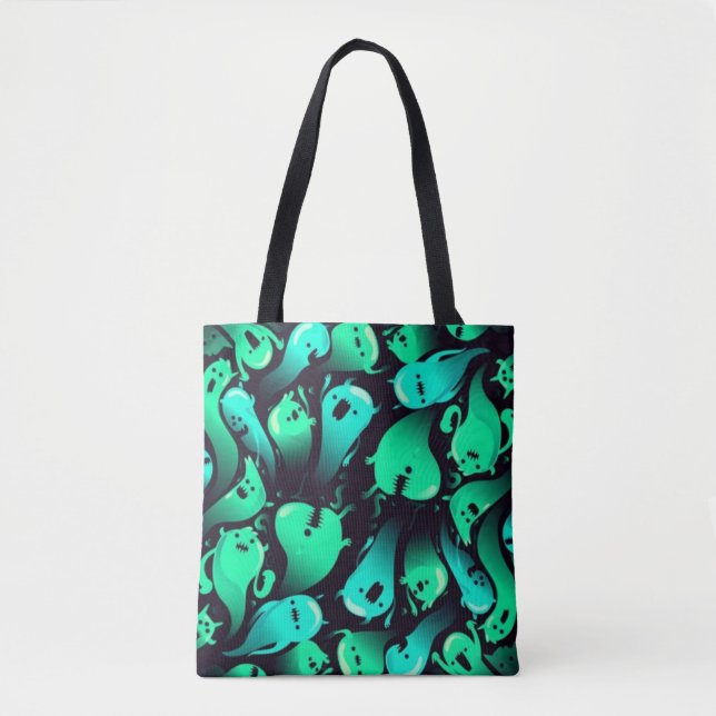 Bolsa Tote padrão fantasma (Frente)