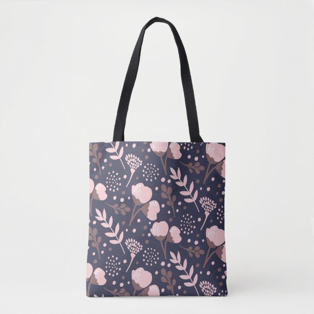 Bolsa Tote Padrão Floral (Frente)