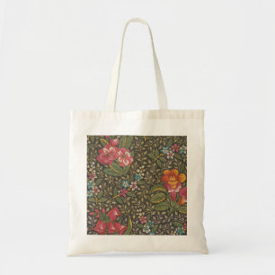 Bolsa Tote Padrão Floral Antigo Toile de Jouy Francês