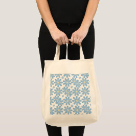 Bolsa Tote Padrão Floral Azul - Banheira Tote