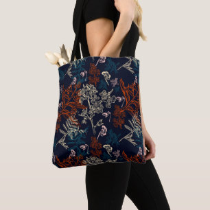Bolsa Tote Padrão Floral Belo