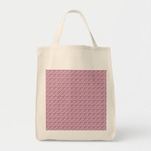 Bolsa Tote Padrão Floral Botânico Rosa com Videira e Design d