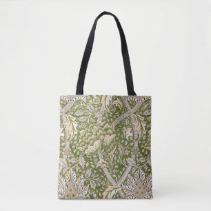Bolsa Tote Padrão Floral Clássico William Morris Windrush