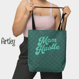 Bolsa Tote Padrão floral cor-de-rosa-rosa Mãe Hustle