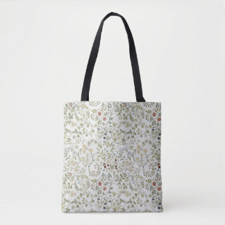 Bolsa Tote Padrão Floral de bordado vintage windrush Morris