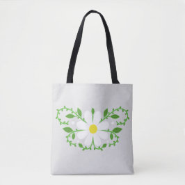 Bolsa Tote Padrão floral de margarida