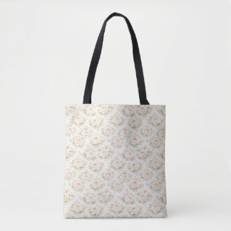 Bolsa Tote Padrão Floral de Noiva