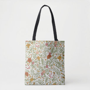 Bolsa Tote Padrão floral elegante e caprichoso.