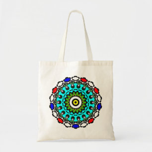 Bolsa Tote Padrão Floral Mandala Sem Costura