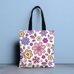 Bolsa Tote Padrão Floral Moderno Hippie | Botânica<br><div class="desc">Este design moderno apresenta uma variedade de elementos florais divertidos. #moderno #hippie #floral #flores #botânico #trendy #trendy #trending #na moda #design #designer #blooms #blossomes #popular #moda #casa #escritório #trabalho #escola #gifts #pink #cor pink #verde #branca #giro #bolsa #bolsas #acessórios #totebags #bolsas #praia #feriados #ação</div>