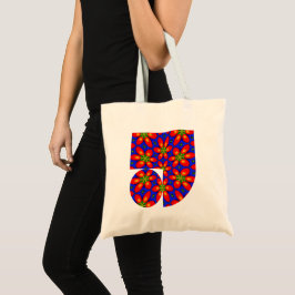 Bolsa Tote Padrão Floral Vermelho Cinto