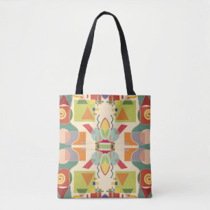 Bolsa Tote Padrão geométrico abstrato artístico sem costur