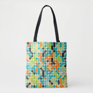 Bolsa Tote Padrão geométrico abstrato sem costura